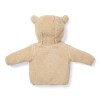 Zandkleurig teddy vestje - Teddy cardigan vestje 